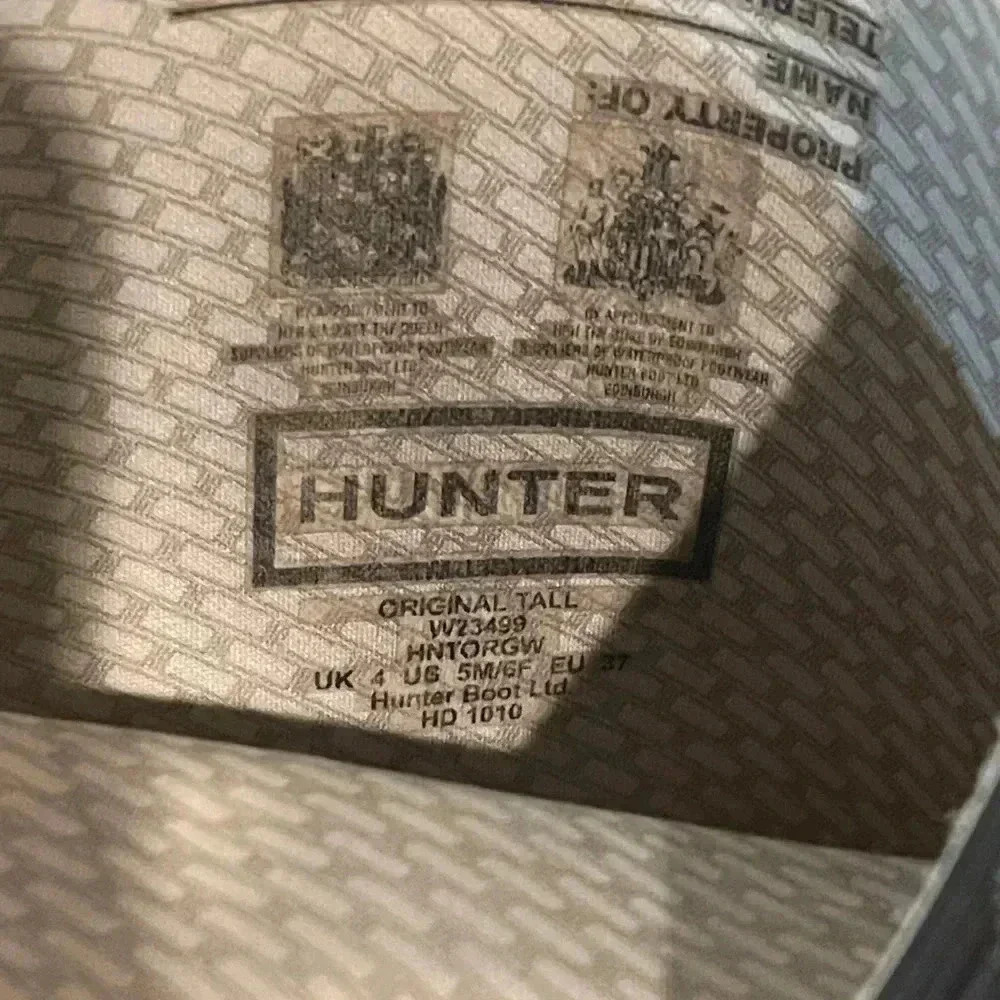 HUNTER Rubber Boots, Original Tall Matte Black. - Picture 16 of 16